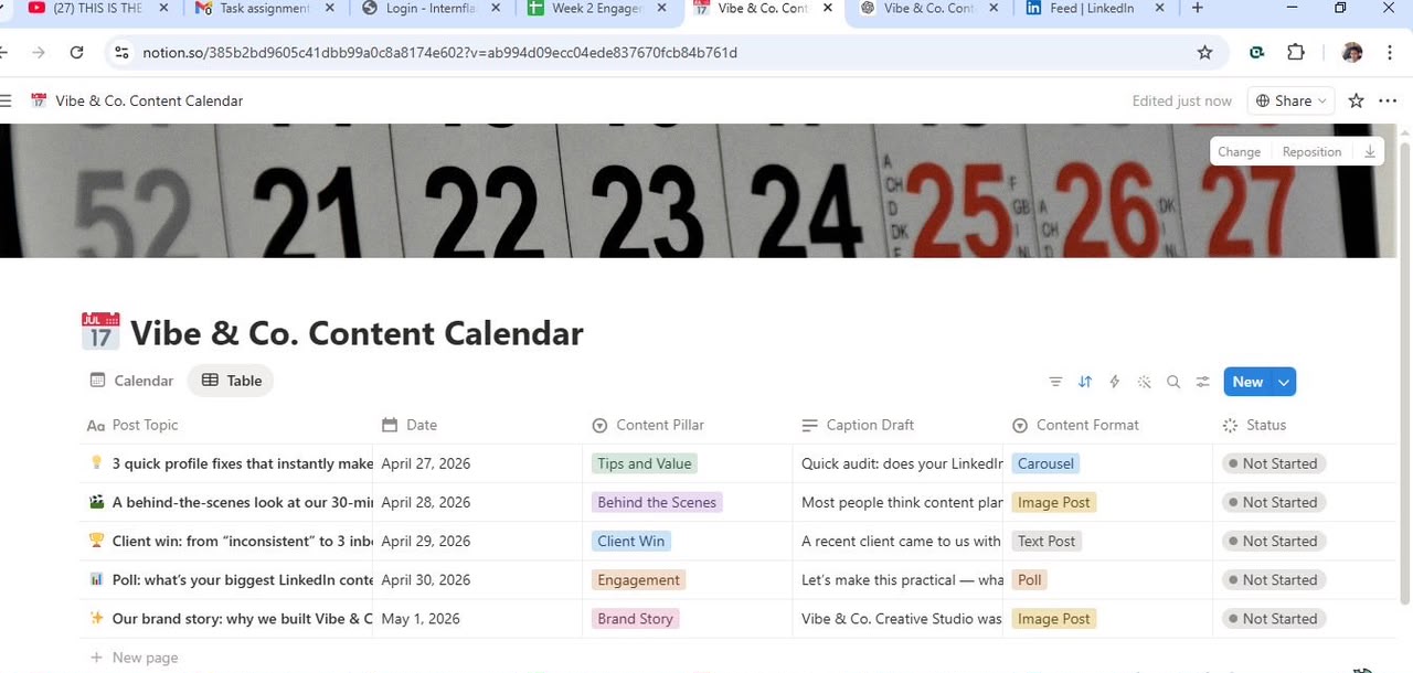 Content Calendar System